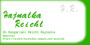 hajnalka reichl business card